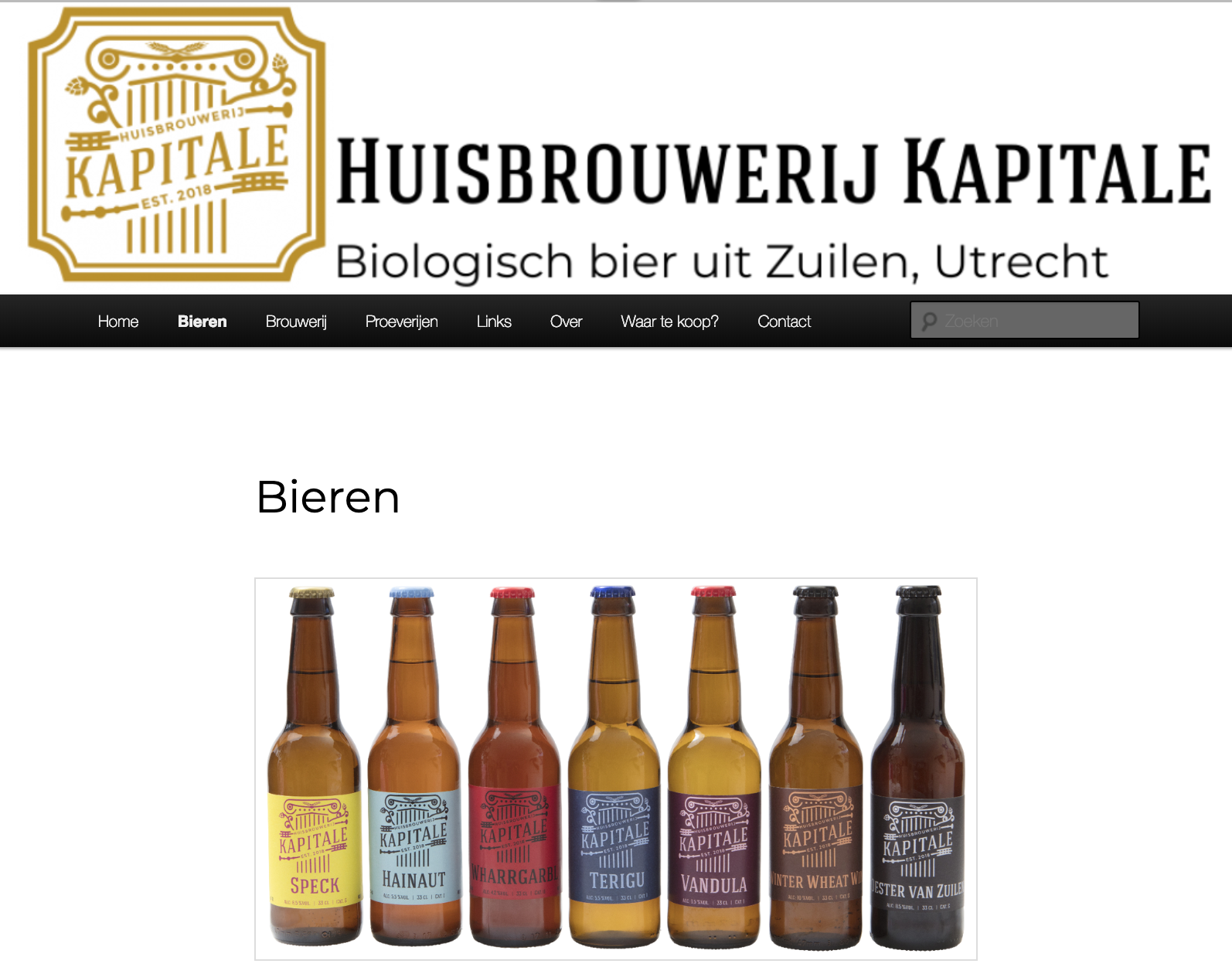 Huisbrouwerij Kapitale bier uit Utrecht