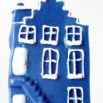 Blauw Hollands huis van snoep