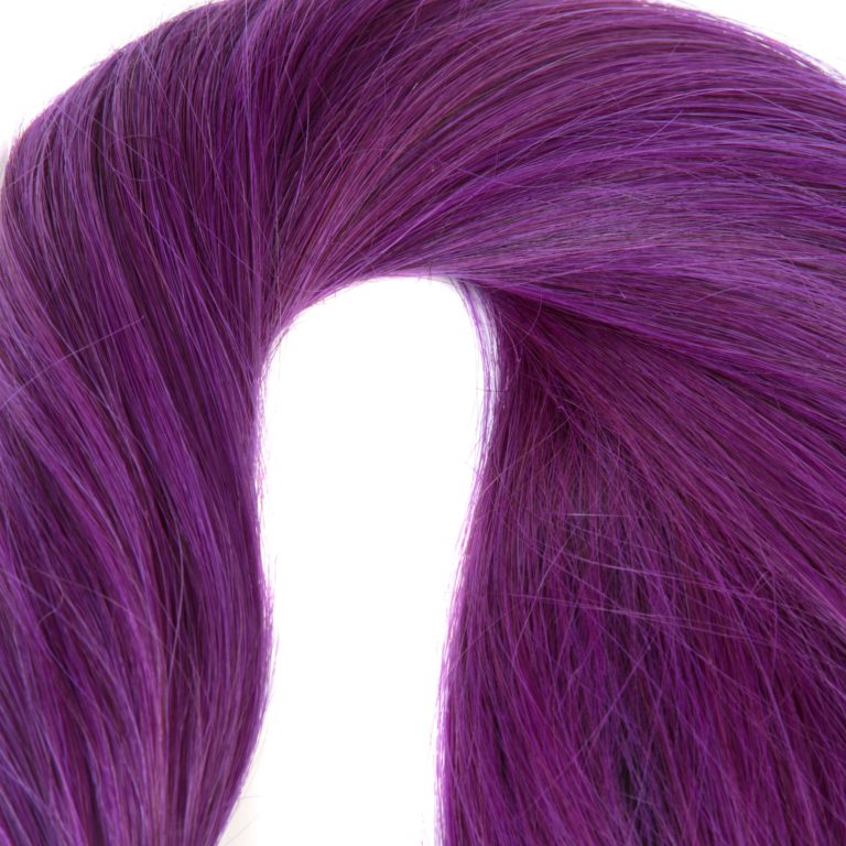 hairextensions productfotografie bestemd voor webshop kleur Lila