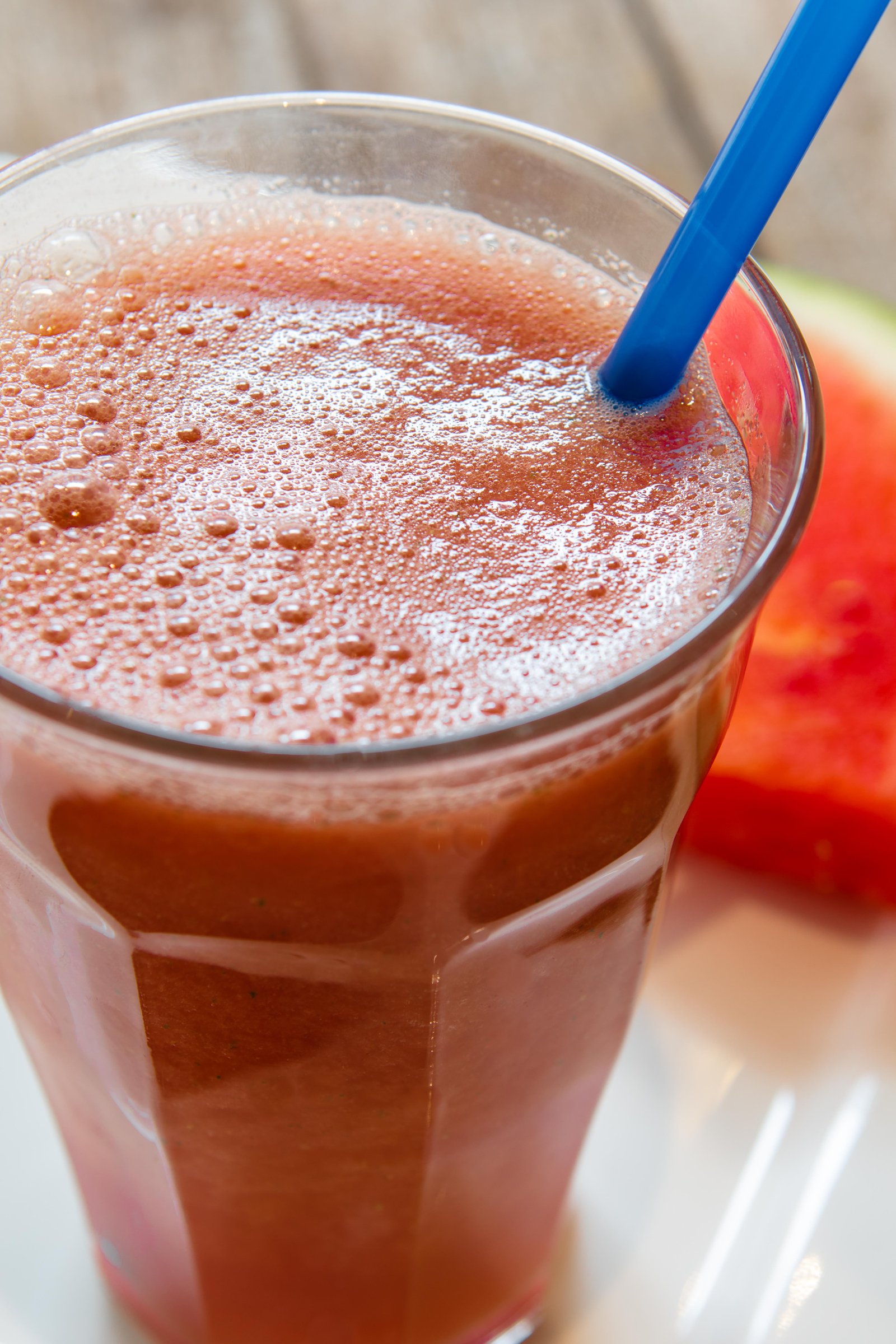 Heerlijke zomerse Milkshake met watermeloen, te verkrijgen bij Quetzal vestigingen