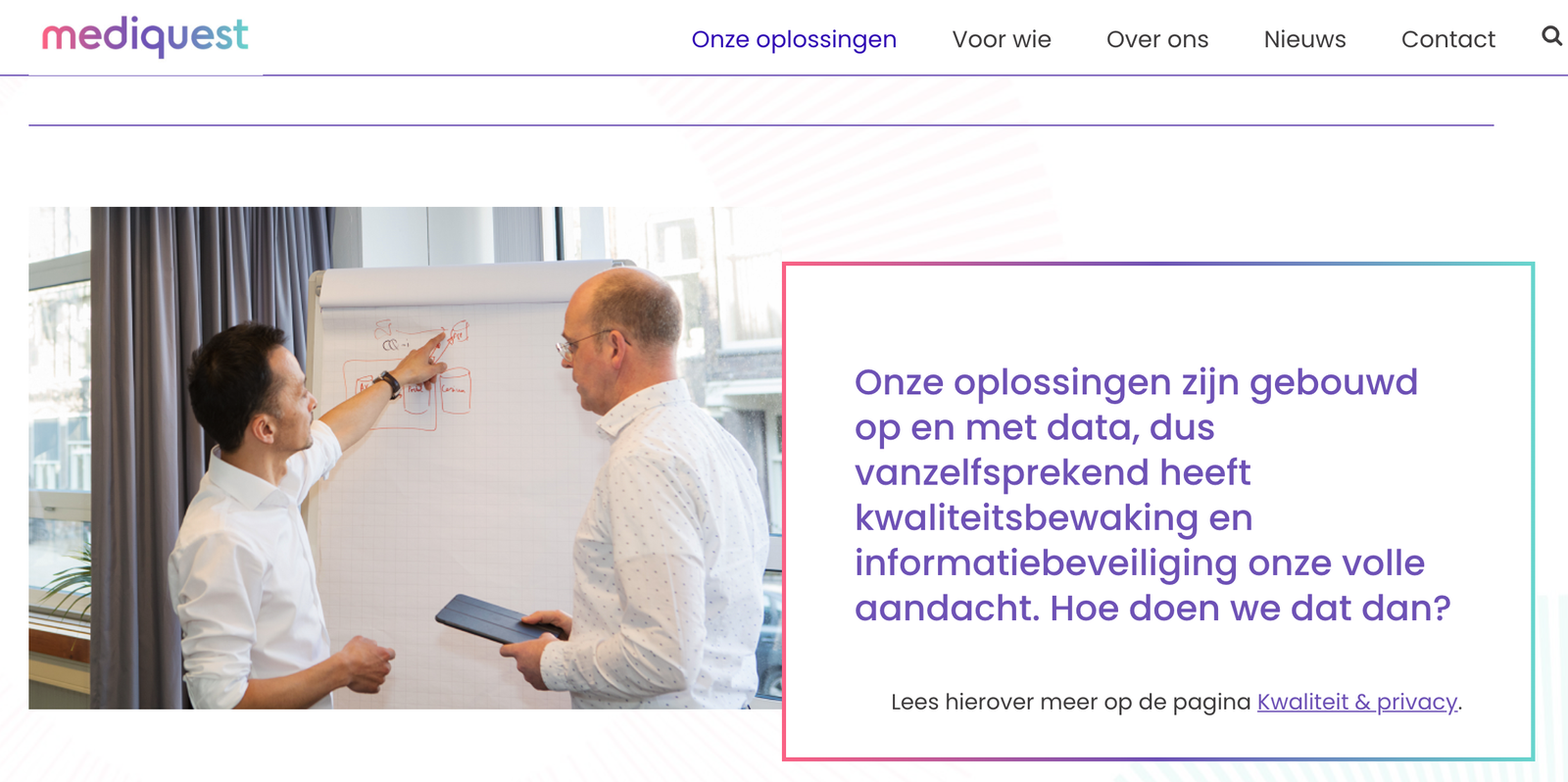 fotografie de website van Mediquest