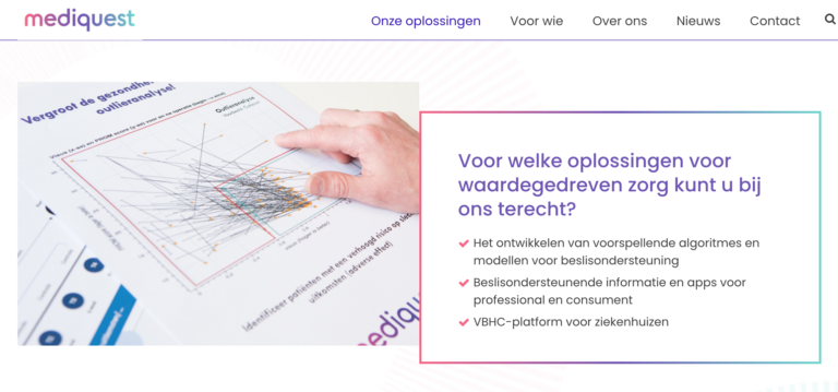 fotografie de website van Mediquest