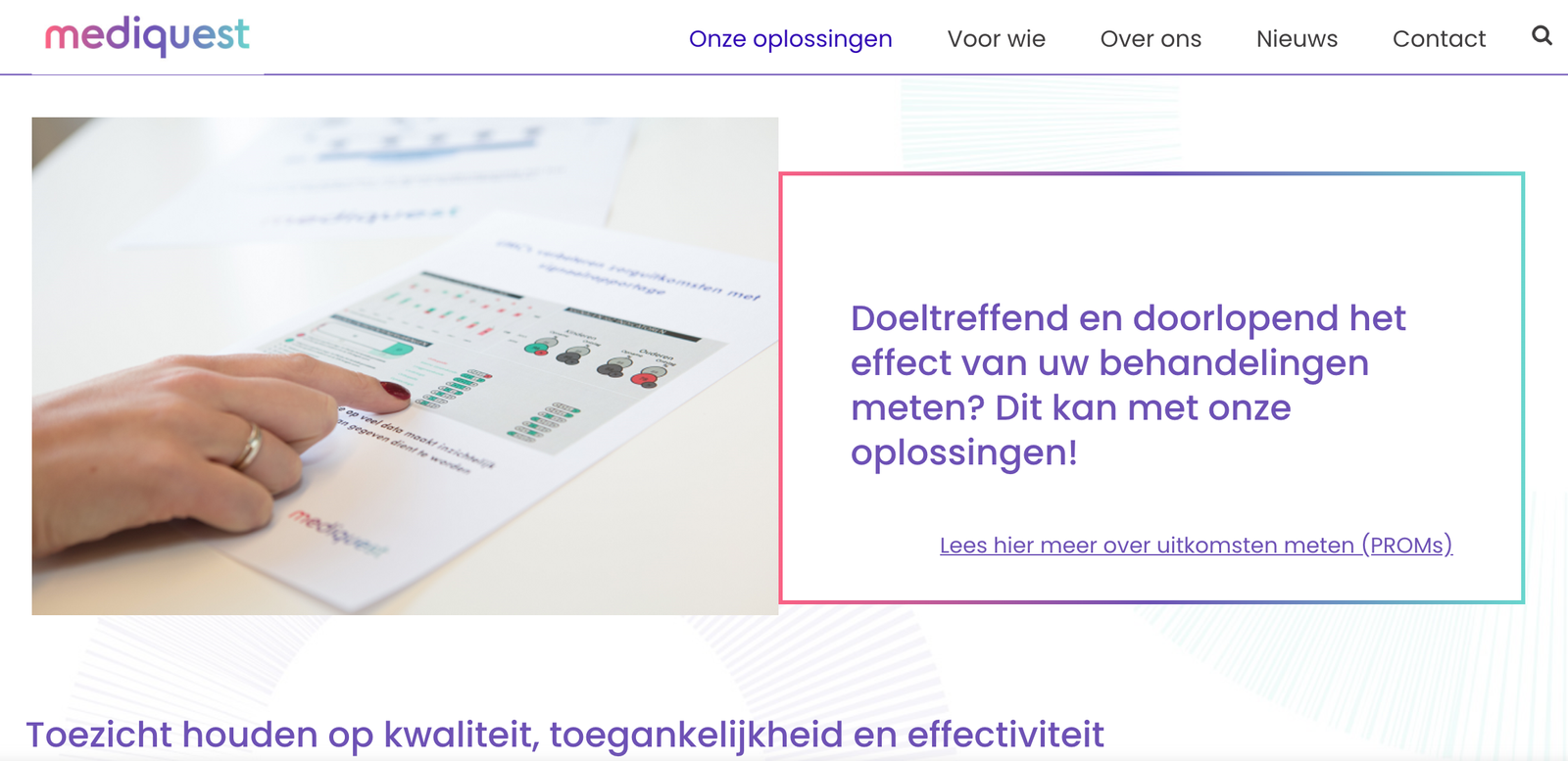 fotografie de website van Mediquest