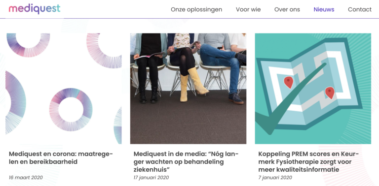 fotografie de website van Mediquest