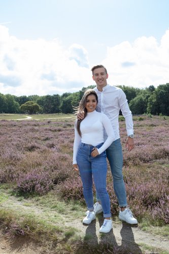 familiereportage op locatie op de heide in Blaricum