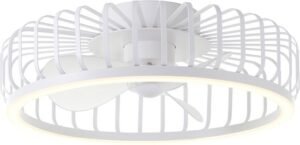 Brilliant Capo - Plafondventilator - Met verlichting - Ø 48 cm - LED 36W - CCT - 2700K-6500K - Dimbaar - Wit - Zeer stil