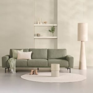 Light & Living Vloerlamp Micky - Bouclé - 180cm - Zand