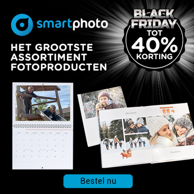 Actiecode tot 40% Smartphoto op fotoboeken, wandkalenders en placemats en andere fotocadeaus